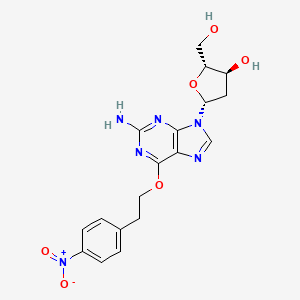 (2R,3S,5R)-5-[2-amino-6-[2-(4-nitrophenyl)ethoxy]purin-9-yl]-2-(hydroxymethyl)oxolan-3-ol