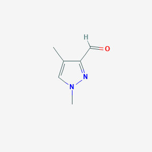molecular formula C6H8N2O B3289873 1,4-dimethyl-1H-pyrazole-3-carbaldehyde CAS No. 861585-27-5