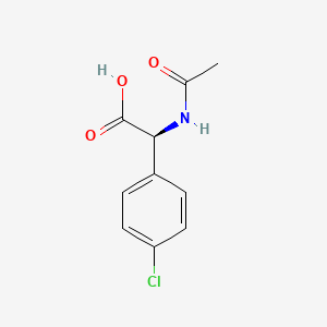 (S)-2-acetamido-2-(4-chlorophenyl)acetic acid