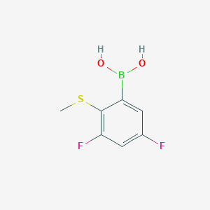 molecular formula C7H7BF2O2S B3289907 3,5-Difluoro-2-methylsulfanylphenylboronic acid CAS No. 861931-32-0