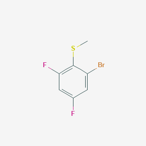 1-Bromo-3,5-difluoro-2-methylsulfanylbenzene