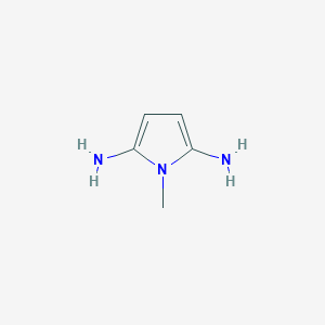 molecular formula C5H9N3 B3289946 1-METHYL-1H-PYRROLE-2,5-DIAMine CAS No. 862200-46-2