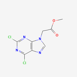 molecular formula C8H6Cl2N4O2 B3289959 Methyl 2-(2,6-dichloro-9H-purin-9-yl)acetate CAS No. 862374-04-7