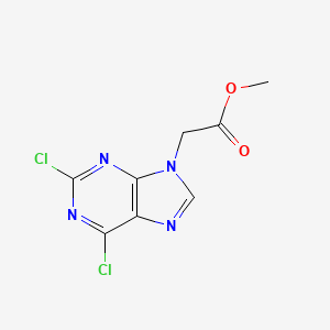 molecular formula C8H6Cl2N4O2 B3289959 2,6-dichloro-9-((methoxycarbonyl)methyl)-9H-purine CAS No. 862374-04-7