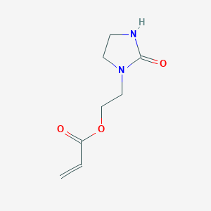 molecular formula C8H12N2O3 B3289972 2-Propenoic acid, 2-(2-oxo-1-imidazolidinyl)ethyl ester CAS No. 86241-34-1