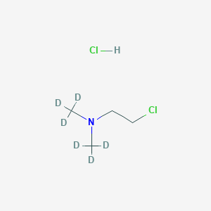 molecular formula C4H11Cl2N B032900 2-Chloro-N,N-dimethylethylamine-d6 Hydrochloride CAS No. 97941-91-8