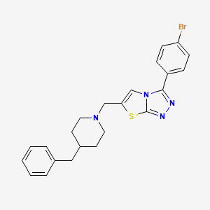 molecular formula C23H23BrN4S B3290042 6-((4-Benzylpiperidin-1-yl)methyl)-3-(4-bromophenyl)thiazolo[2,3-c][1,2,4]triazole CAS No. 862807-99-6