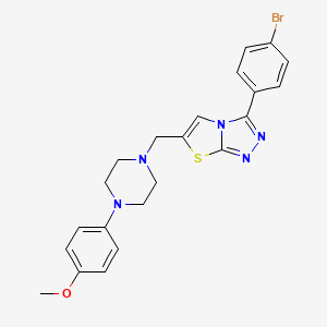 3-(4-Bromophenyl)-6-((4-(4-methoxyphenyl)piperazin-1-yl)methyl)thiazolo[2,3-c][1,2,4]triazole