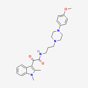2-(1,2-dimethyl-1H-indol-3-yl)-N-(3-(4-(4-methoxyphenyl)piperazin-1-yl)propyl)-2-oxoacetamide