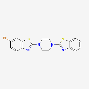 2-(4-(Benzo[d]thiazol-2-yl)piperazin-1-yl)-6-bromobenzo[d]thiazole