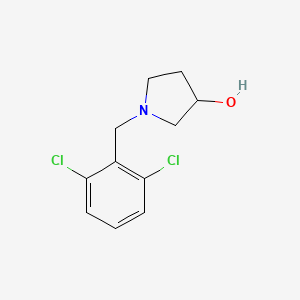 molecular formula C11H13Cl2NO B3290412 1-(2,6-Dichlorobenzyl)pyrrolidin-3-ol CAS No. 864415-36-1