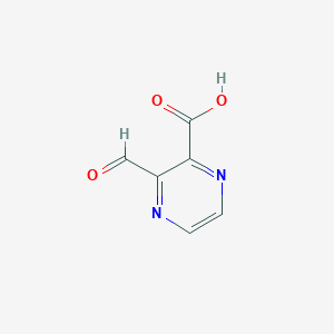 molecular formula C6H4N2O3 B3290468 3-Formyl-2-pyrazinecarboxylic acid CAS No. 865061-50-3
