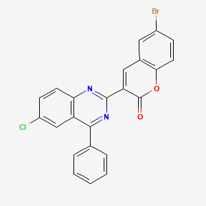 6-bromo-3-(6-chloro-4-phenylquinazolin-2-yl)-2H-chromen-2-one