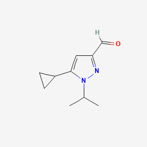 5-Cyclopropyl-1-(methylethyl)pyrazole-3-carbaldehyde