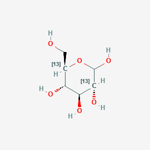 molecular formula C6H12O6 B3290620 D-Glucose-2,5-13C2, 99 atom % 13C CAS No. 86595-19-9