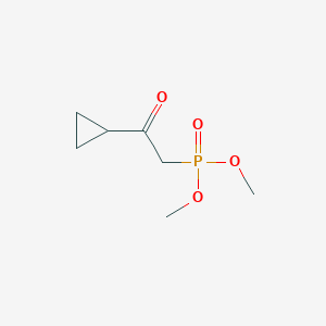 molecular formula C7H13O4P B3290662 Dimethyl (2-cyclopropyl-2-oxoethyl)phosphonate CAS No. 866406-01-1