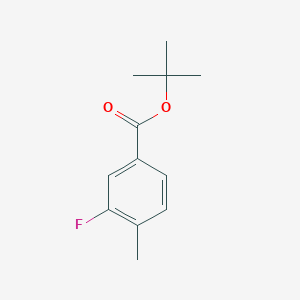 molecular formula C12H15FO2 B3290676 tert-Butyl 3-fluoro-4-methylbenzoate CAS No. 866625-11-8