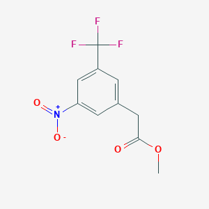 molecular formula C10H8F3NO4 B3290699 Methyl 2-(3-nitro-5-(trifluoromethyl)phenyl)acetate CAS No. 866787-54-4