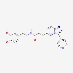 N-(3,4-dimethoxyphenethyl)-2-((3-(pyridin-4-yl)-[1,2,4]triazolo[4,3-b]pyridazin-6-yl)thio)acetamide