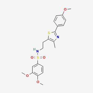 3,4-dimethoxy-N-(2-(2-(4-methoxyphenyl)-4-methylthiazol-5-yl)ethyl)benzenesulfonamide