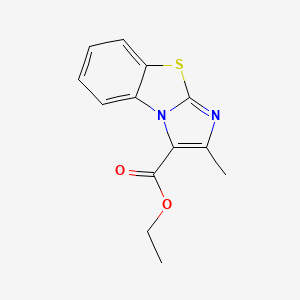 molecular formula C13H12N2O2S B3291024 Ethyl 2-methylbenzo[d]imidazo[2,1-b]thiazole-3-carboxylate CAS No. 86932-98-1