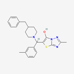 5-((4-Benzylpiperidin-1-yl)(m-tolyl)methyl)-2-methylthiazolo[3,2-b][1,2,4]triazol-6-ol