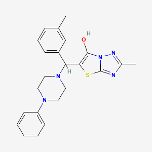 2-Methyl-5-((4-phenylpiperazin-1-yl)(m-tolyl)methyl)thiazolo[3,2-b][1,2,4]triazol-6-ol