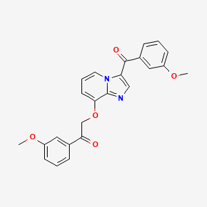 2-[3-(3-Methoxybenzoyl)imidazo[1,2-a]pyridin-8-yl]oxy-1-(3-methoxyphenyl)ethanone