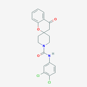 N-(3,4-dichlorophenyl)-4-oxospiro[3H-chromene-2,4'-piperidine]-1'-carboxamide