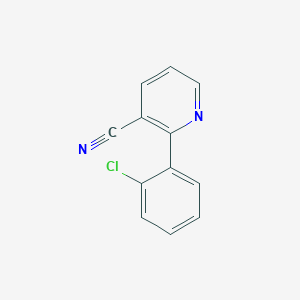 molecular formula C12H7ClN2 B3291174 2-(2-Chlorophenyl)nicotinonitrile CAS No. 870064-86-1