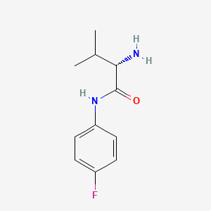 molecular formula C11H15FN2O B3291197 (S)-2-Amino-N-(4-fluoro-phenyl)-3-methyl-butyramide CAS No. 870533-29-2
