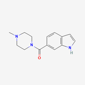 molecular formula C14H17N3O B3291204 (1H-Indol-6-yl)(4-methylpiperazin-1-yl)methanone CAS No. 870655-67-7