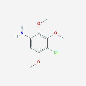 molecular formula C9H12ClNO3 B3291224 4-Chloro-2,3,5-trimethoxyaniline CAS No. 870962-53-1