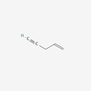 molecular formula C5H6 B3291226 1-Penten-4-yne CAS No. 871-28-3