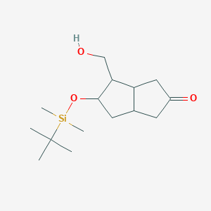 5-[Tert-butyl(dimethyl)silyl]oxy-4-(hydroxymethyl)-3,3a,4,5,6,6a-hexahydro-1H-pentalen-2-one