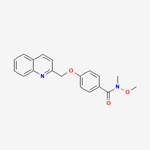 Benzamide, N-methoxy-N-methyl-4-(2-quinolinylmethoxy)-