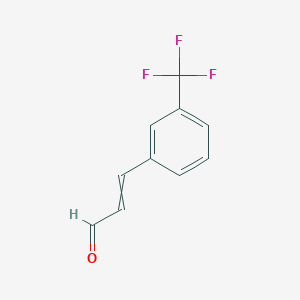 molecular formula C10H7F3O B3291272 3-[3-(Trifluoromethyl)phenyl]-2-propenal CAS No. 871543-59-8