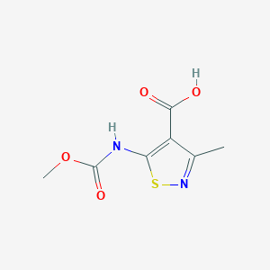 5-[(Methoxycarbonyl)amino]-3-methyl-1,2-thiazole-4-carboxylic acid