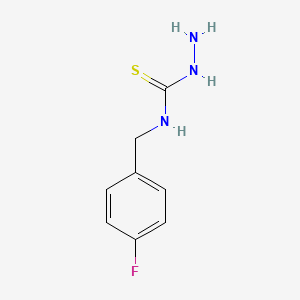 molecular formula C8H10FN3S B3291278 3-Amino-1-[(4-fluorophenyl)methyl]thiourea CAS No. 871548-21-9