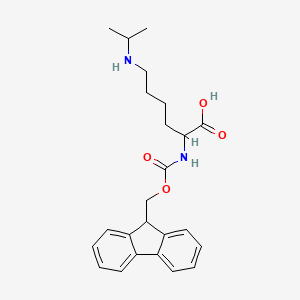 molecular formula C24H30N2O4 B3291307 Fmoc-Lys(ipr)-OH CAS No. 871811-39-1