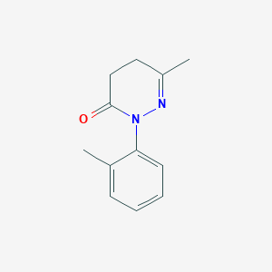 molecular formula C12H14N2O B3291325 6-Methyl-2-(o-tolyl)-4,5-dihydropyridazin-3(2H)-one CAS No. 871902-91-9