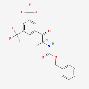 Benzyl [2-(3,5-bis(trifluoromethyl)phenyl)-1-methyl-2-oxo-ethyl]carbamate