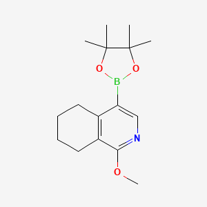 B3291352 1-Methoxy-4-(4,4,5,5-tetramethyl-1,3,2-dioxaborolan-2-yl)-5,6,7,8-tetrahydroisoquinoline CAS No. 872175-75-2