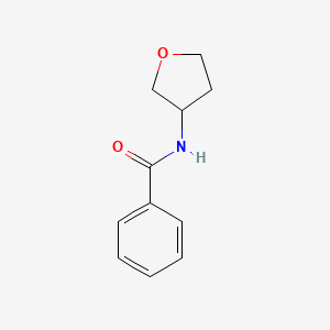 molecular formula C11H13NO2 B3291378 N-(tetrahydrofuran-3-yl)benzamide CAS No. 872303-09-8