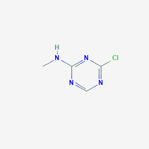 molecular formula C4H5ClN4 B3291400 4-Chloro-N-methyl-1,3,5-triazin-2-amine CAS No. 872513-02-5