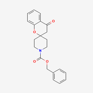 molecular formula C21H21NO4 B3291829 Benzyl 4-oxospiro[chroman-2,4'-piperidine]-1'-carboxylate CAS No. 873779-32-9
