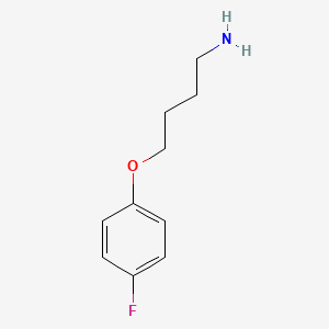 molecular formula C10H14FNO B3291834 4-(4-Fluorophenoxy)butan-1-amine CAS No. 873790-24-0