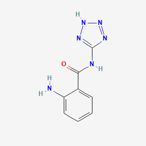 molecular formula C8H8N6O B3292162 2-amino-N-(1H-tetrazol-5-yl)benzamide CAS No. 87693-21-8