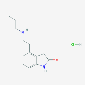 molecular formula C13H19ClN2O B032922 4-(2-(Propylamino)ethyl)indolin-2-one hydrochloride CAS No. 173990-76-6