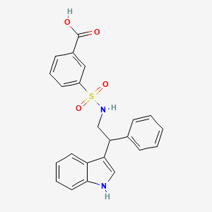 B3292379 3-{[2-(1H-indol-3-yl)-2-phenylethyl]sulfamoyl}benzoic acid CAS No. 877966-22-8